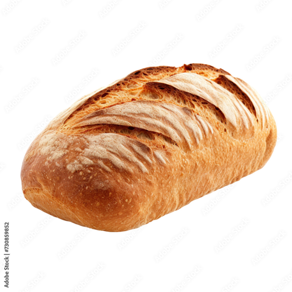Freshly baked bread isolated on white background with clipping path Freshly baked bread isolated on white background with clipping path
