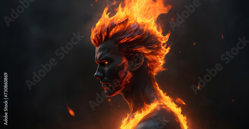 fire on the head concept