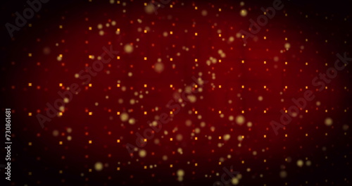 Image of red background with moving dots
