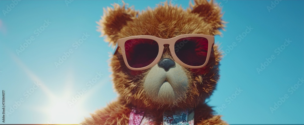 teddy with sunglasses