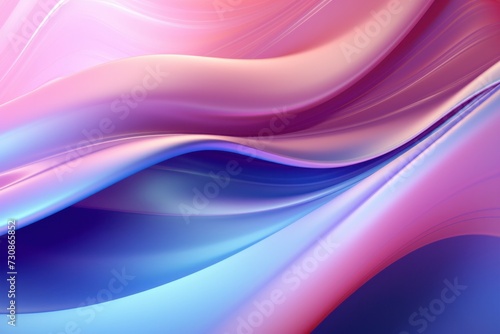 abstract 3d smooth wavy iridescent background  Technology futuristic background