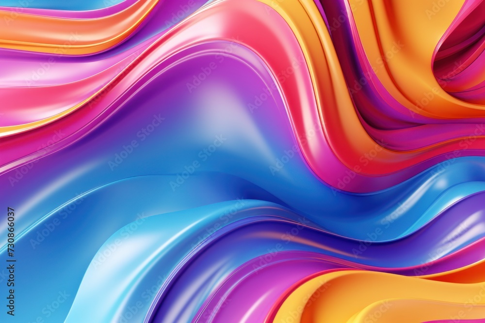 abstract 3d smooth wavy iridescent background, Technology futuristic background abstract 3d smooth wavy iridescent background, Technology futuristic background
