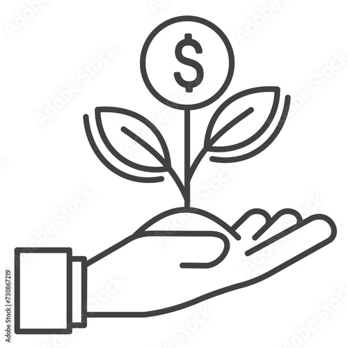 Growth Vector Illustration Icon Design