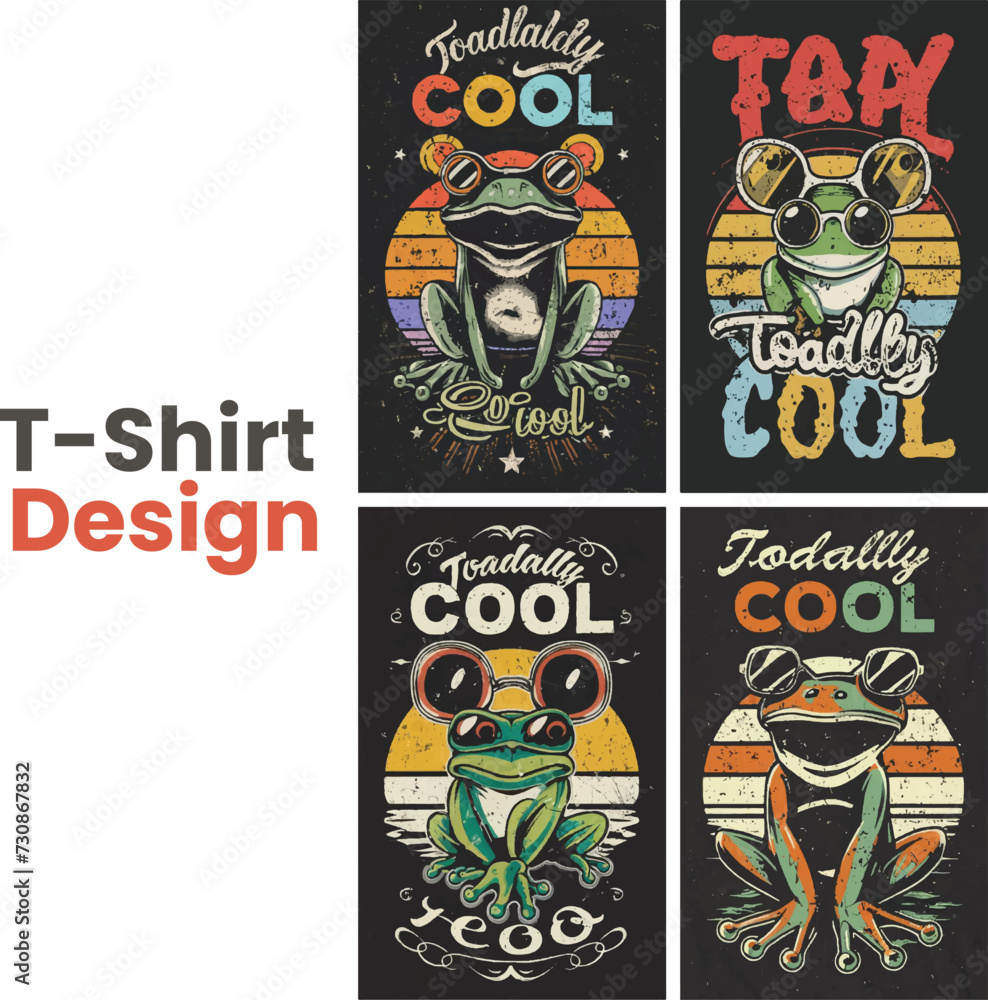 Obraz premium Vector t-shirt design Vintage retro sunset distressed black style design