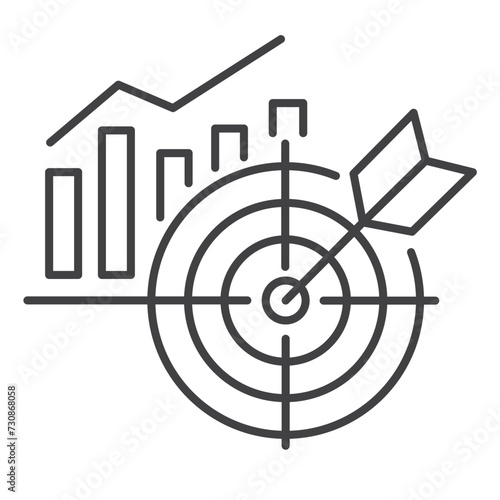Business Target Vector Illustration Icon Design