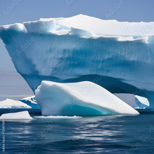 large Icebergs, ai-generatet © Dr. N. Lange
