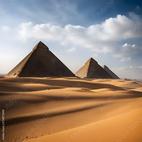 large ancient pyramids  ai-generatet