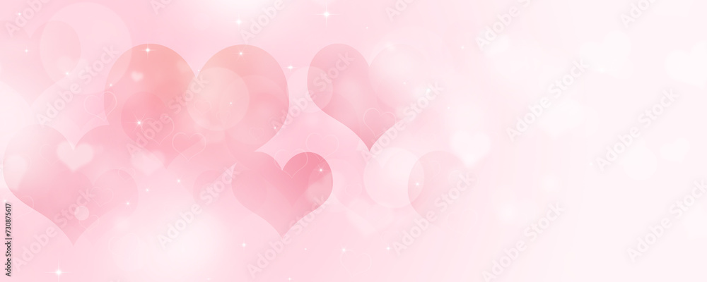 pink lovers day banner