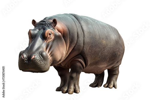Hippopotamus on isolated background