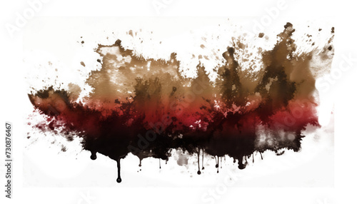 Watercolor stain gradation cut out or isolated on transparent background  png stain watercolor
