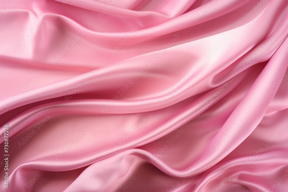 Obraz premium abstract pink silk wavy background
