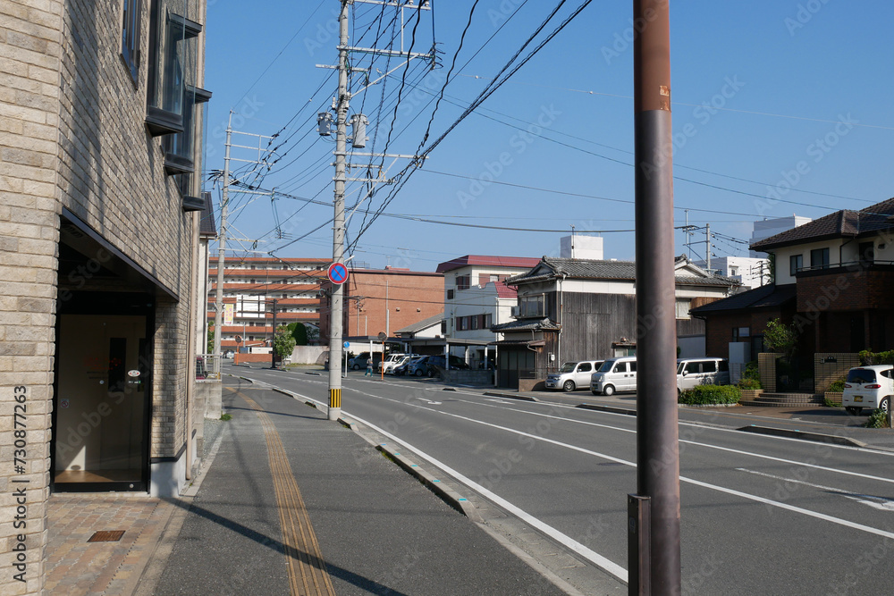 車道沿いの風景