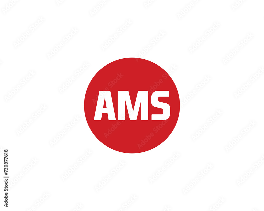 AMS logo design vector template AMS logo design vector template
