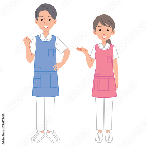 介護士の男女　care manager