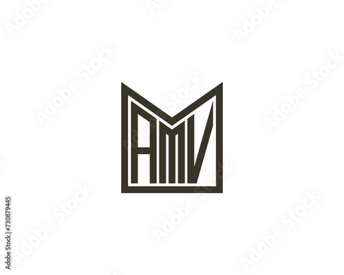 AMV Logo design vector template