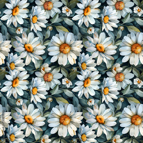 Seamless patterns watercolor painting of various flowers. Designed for wallpaper, fabric printing, scrapbooking, crafts and diy. High-resolution.no.02
