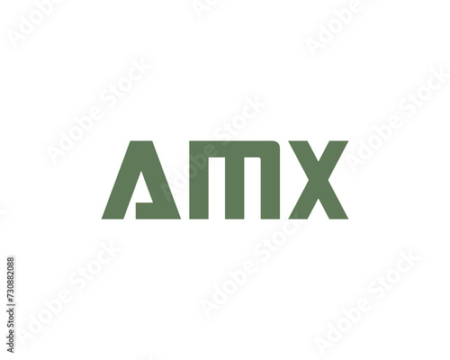 AMX Logo design vector template photo