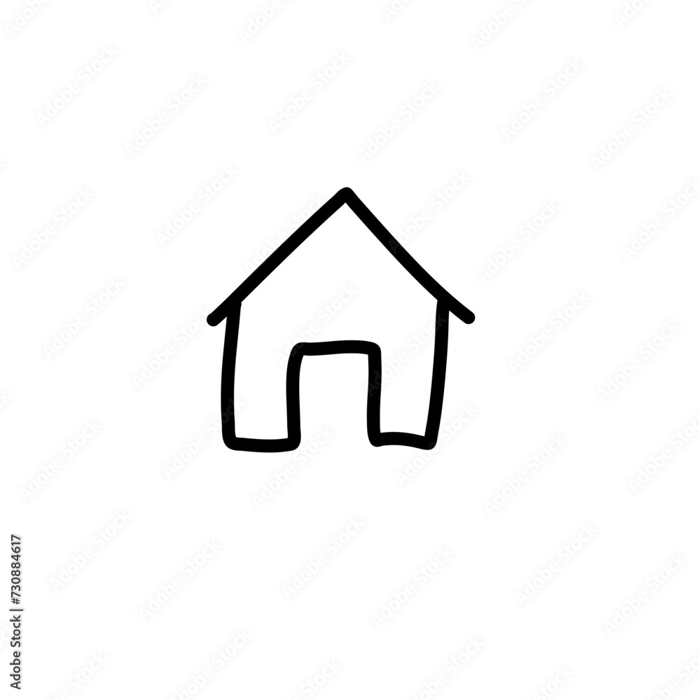 Childern Drawing Icon. Cute Icon. Simple Icon. Hand Drawn Icon