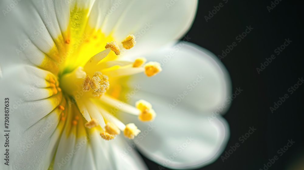 fineart of a part of a primrose with dark background fineart of a part of a primrose with dark background