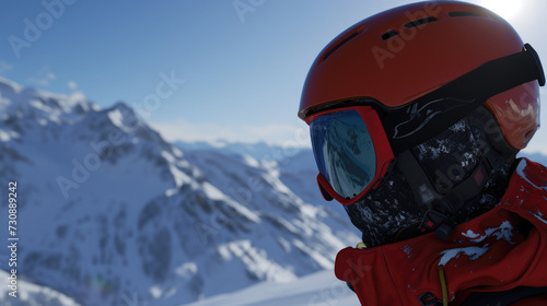 Snow Sports Helmet and Goggles