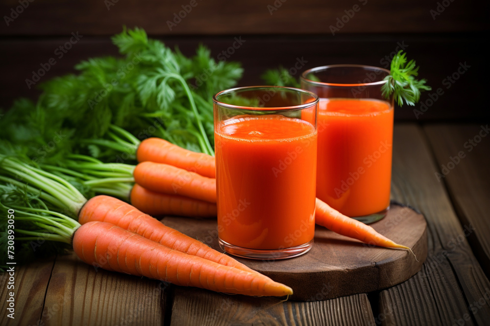 Carrot and carrot juice, vegetable, drink and food, beverage, juicy and drinking Carrot and carrot juice, vegetable, drink and food, beverage, juicy and drinking