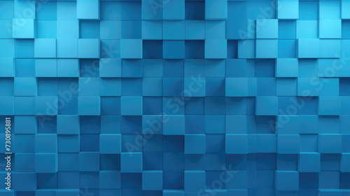 Blue Cube Wall