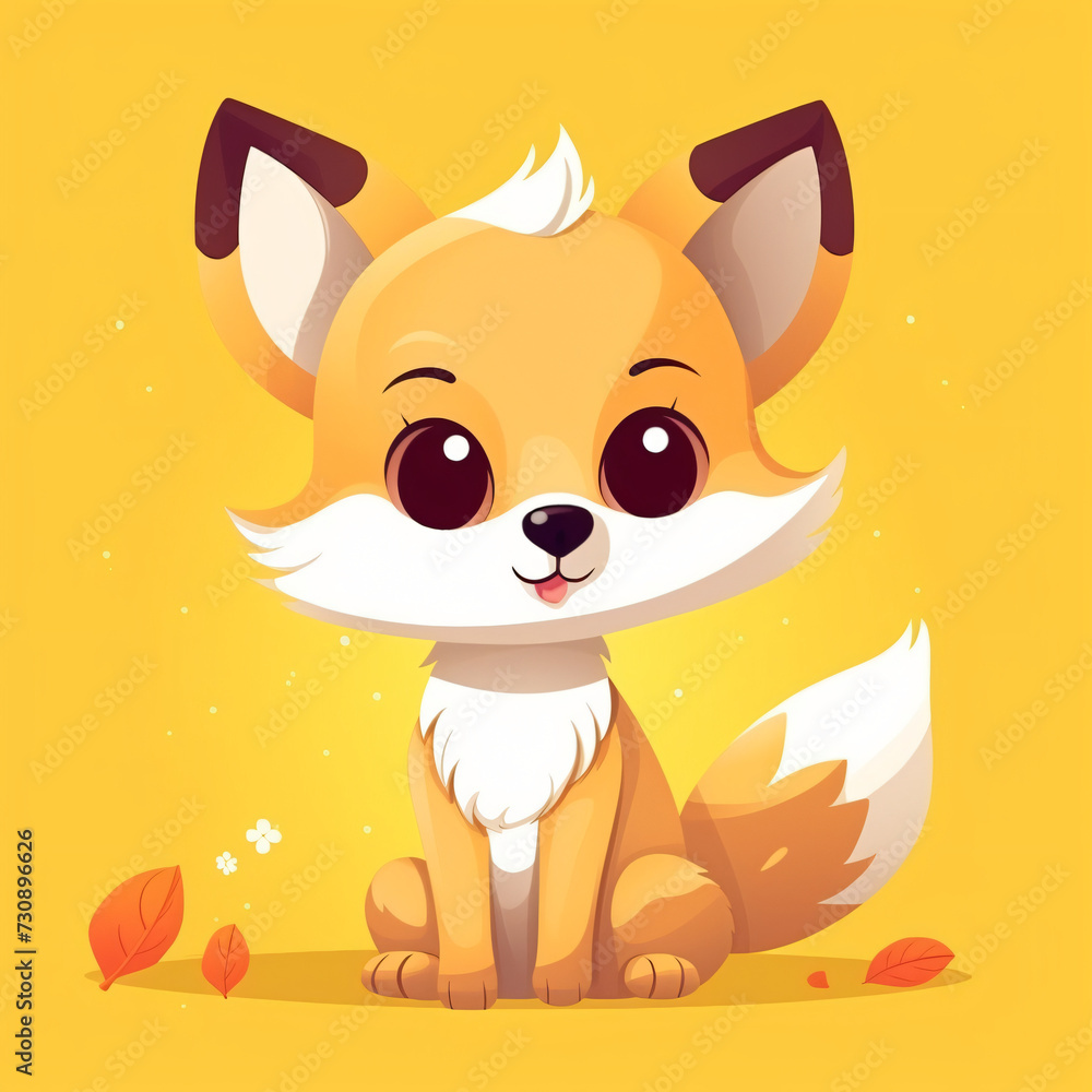 Logo eines süßen kleinen Fuchses Logo eines süßen kleinen Fuchses