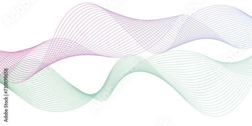 Abstract blend wave lines and technology background. Background lines wave abstract stripe design. White background, mesh abstract, vector blurred soft blend.