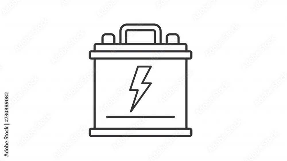 Energy storage reusing animation set. Cells reprocessing animated line icons. Accumulators sustainability. Black illustrations on white background. HD video with alpha channel. Motion graphic Energy storage reusing animation set. Cells reprocessing animated line icons. Accumulators sustainability. Black illustrations on white background. HD video with alpha channel. Motion graphic