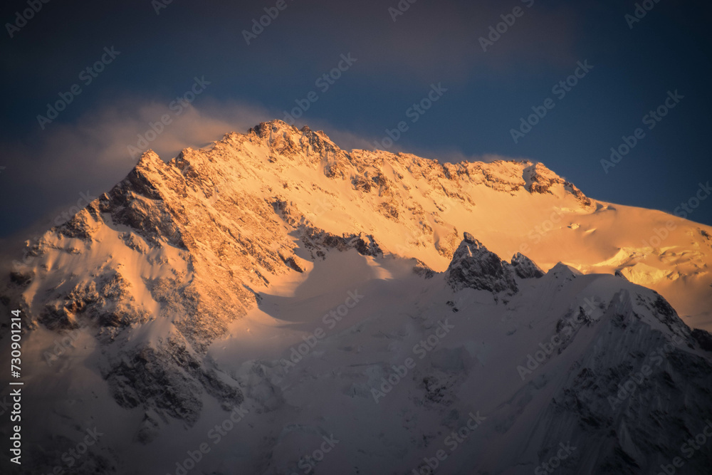 sunset in the mountains