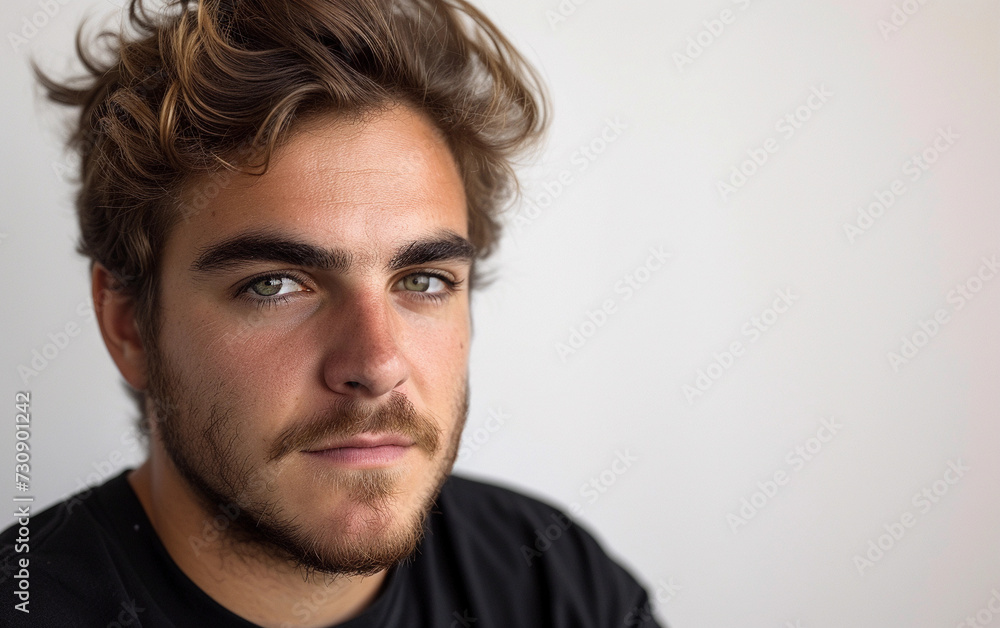 Close-Up Portrait of Person Wearing Black Shirt Close-Up Portrait of Person Wearing Black Shirt