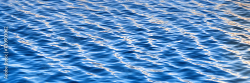 Sea surface, ripples on the water, water texture, banner, ai generated