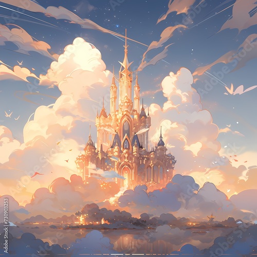 Fantasy Castle in the Sky
