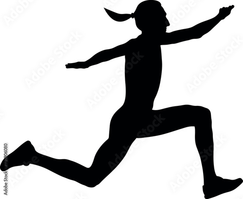 triple jump female athlete 