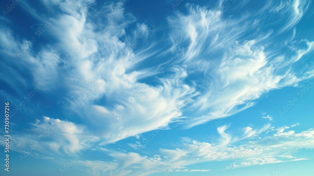 Fantastic soft white clouds against blue sky Fantastic soft white clouds against blue sky