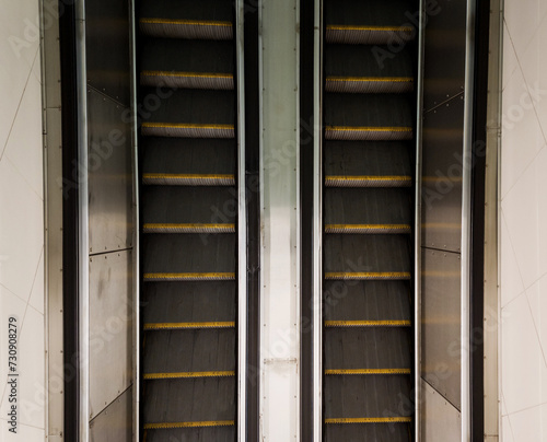 Modern Escalator in metro © jozzeppe777
