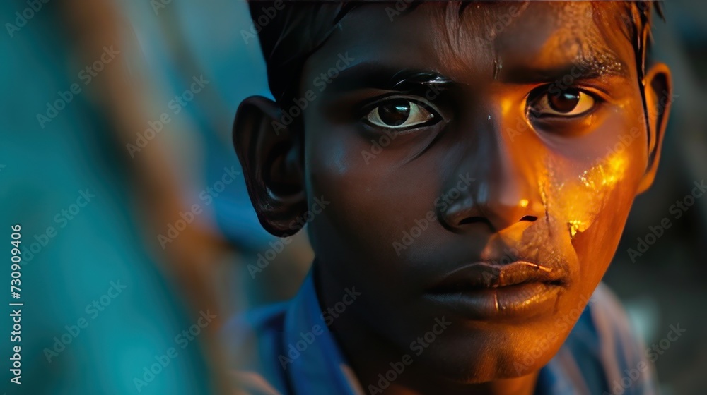 Young man Rahmani in India Young man Rahmani in India