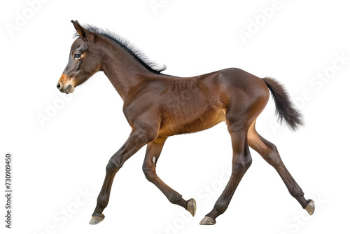 Baby Black Horse on transparent background