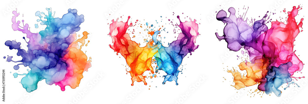 colorful splashes PNG Set Collection colorful splashes PNG Set Collection