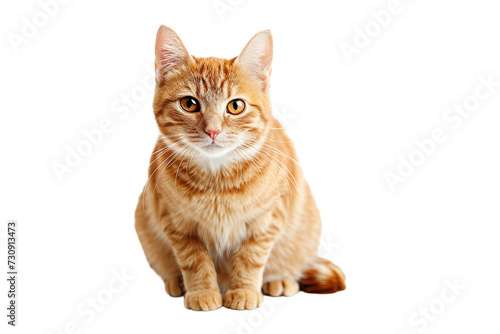 A Cat Sitting Gracefully on transparent background