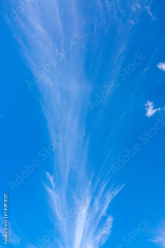 Blue Sky with white clouds. Abstract backdrop for wallpaper .