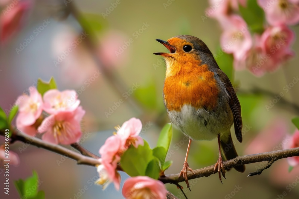 Robin in Spring Garden