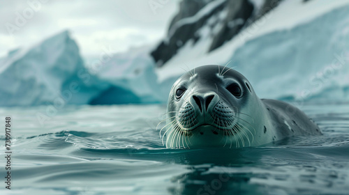 Crabeater seal.  photo