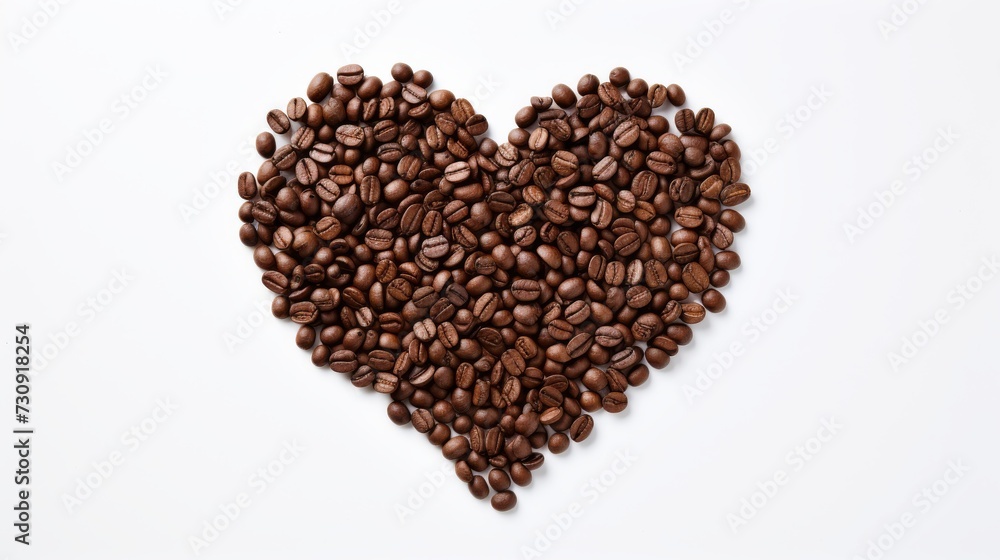 Aromatic Affection: A Heartcrafted Masterpiece of Coffee Beans. Generative AI. Aromatic Affection: A Heartcrafted Masterpiece of Coffee Beans. Generative AI.