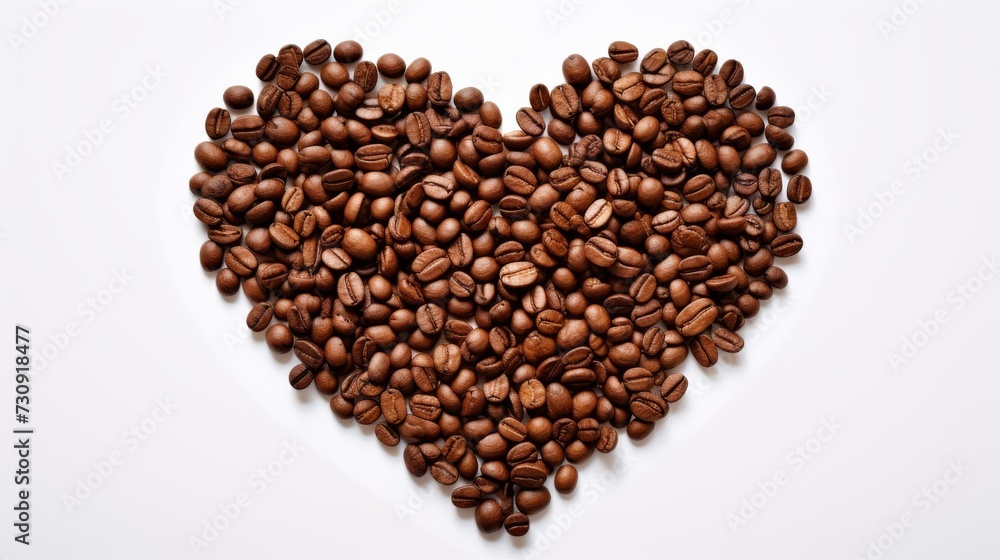 A Java Love Affair: A Mesmerizing Heartcrafted From Roasted Coffee Beans. Generative AI. A Java Love Affair: A Mesmerizing Heartcrafted From Roasted Coffee Beans. Generative AI.
