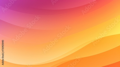 Warm Gradient Waves: Vibrant Abstract Background in Pink and Orange - Generative AI