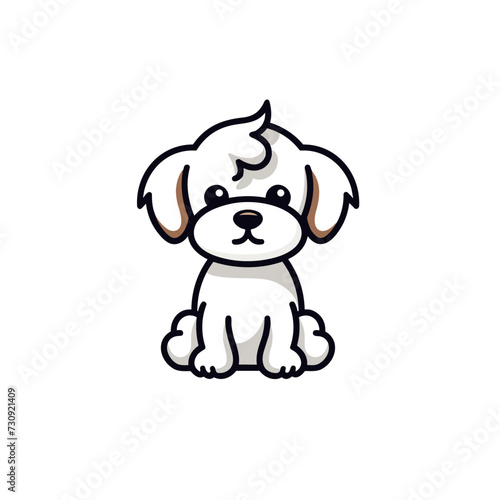 dog icon simple vector illustration isolated transparent background  cut out or cutout t-shirt design