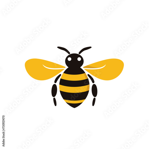 bee vector illustration isolated transparent background  cut out or cutout