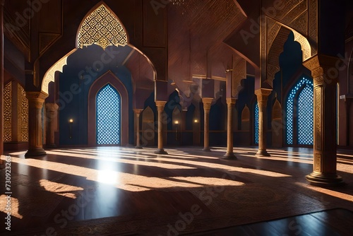 Ramadan Reflections: Sending Heartfelt Greetings to Begin the Spiritual Journey generated by AI photo