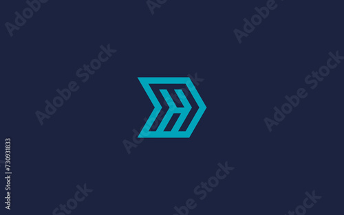 letter mh or hm logo icon design vector design template inspiration